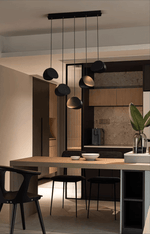 Orbit Fold Wood Pendant Light – Modern Nordic LED Hanging Lamp for Dining and Kitchen