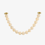 Halti Necklace Acrylic Chandelier with Gold Accents and Integrated LED
