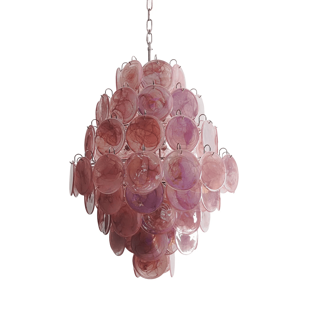 Rosa Glass Chandelier – Handcrafted Blown Glass Pendant for Modern Interiors