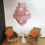 Rosa Glass Chandelier – Handcrafted Blown Glass Pendant for Modern Interiors