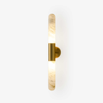 Cavoya Natural Alabaster Wall Sconce with Dual-Ended LED Glow