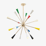 Firework Pop Chandelier – Mid-Century Modern Starburst Pendant Light