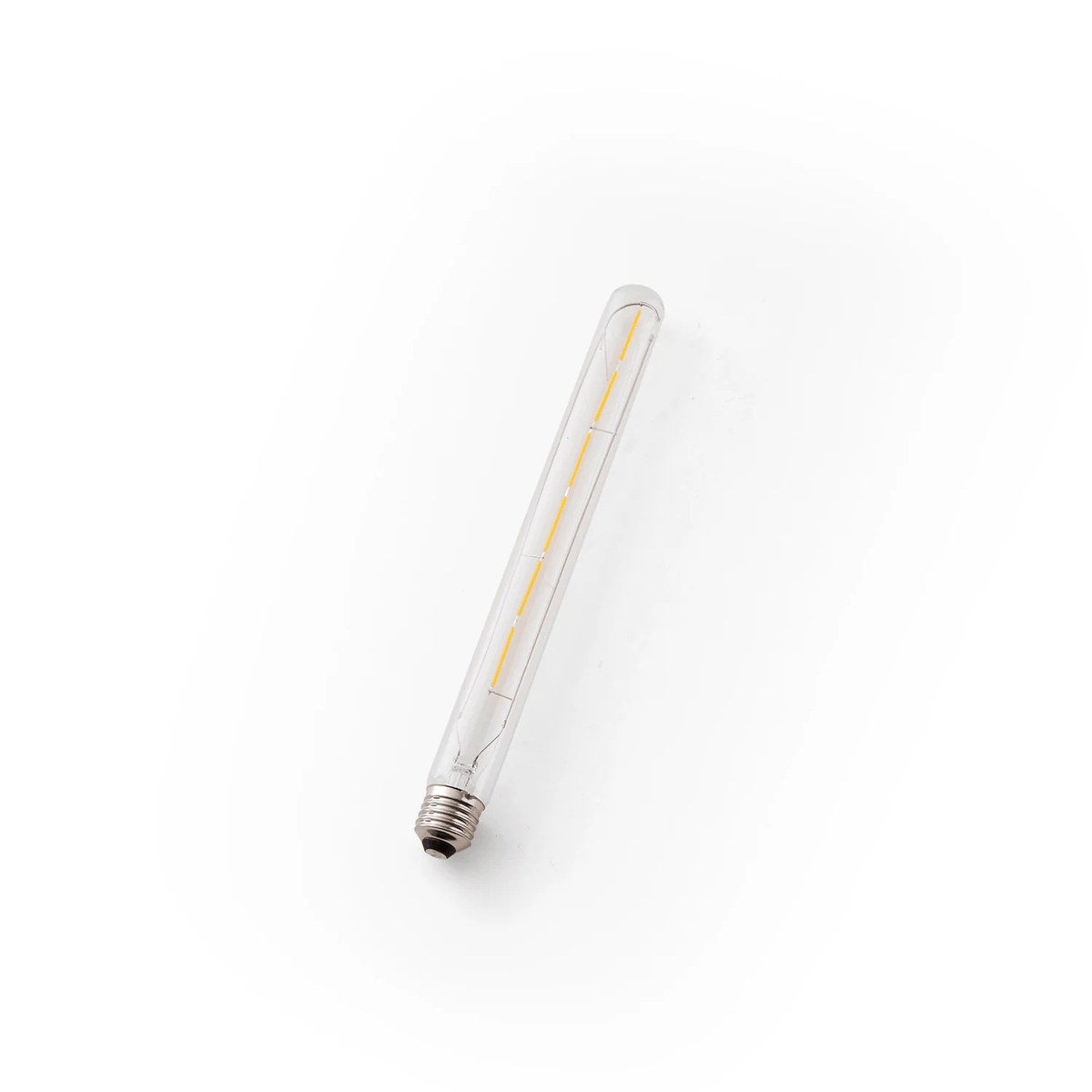 Tubular LED Filament Bulb in Clear Glass, E14/E27 Base