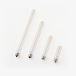 Tubular LED Filament Bulb in Clear Glass, E14/E27 Base