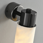 Alatar Alabaster Wall Sconce – Modern LED Wall Light in Gold or Black