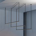 Belto Linear LED Pendant Light – Canvas Strap Suspension, Modern Minimalist