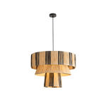 Zarora Handwoven Raffia Pendant Light – Natural Fiber Designer Lamp