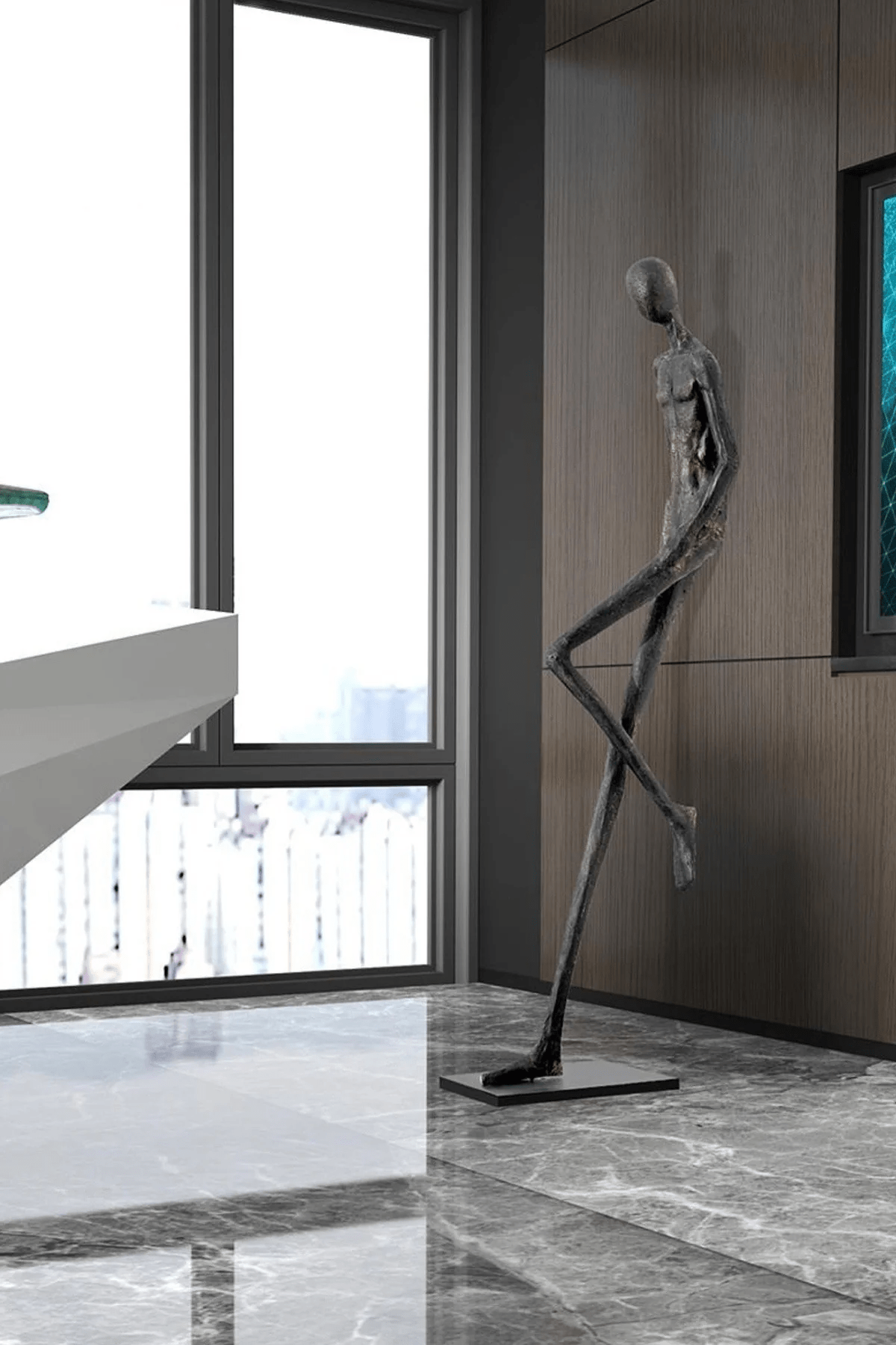 Lemvix Modern Sculptural Floor Ornament for Contemporary Interiors