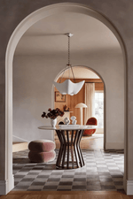 Luvonea Sculptural Plaster Chandelier with Gold Accents for Modern Interiors