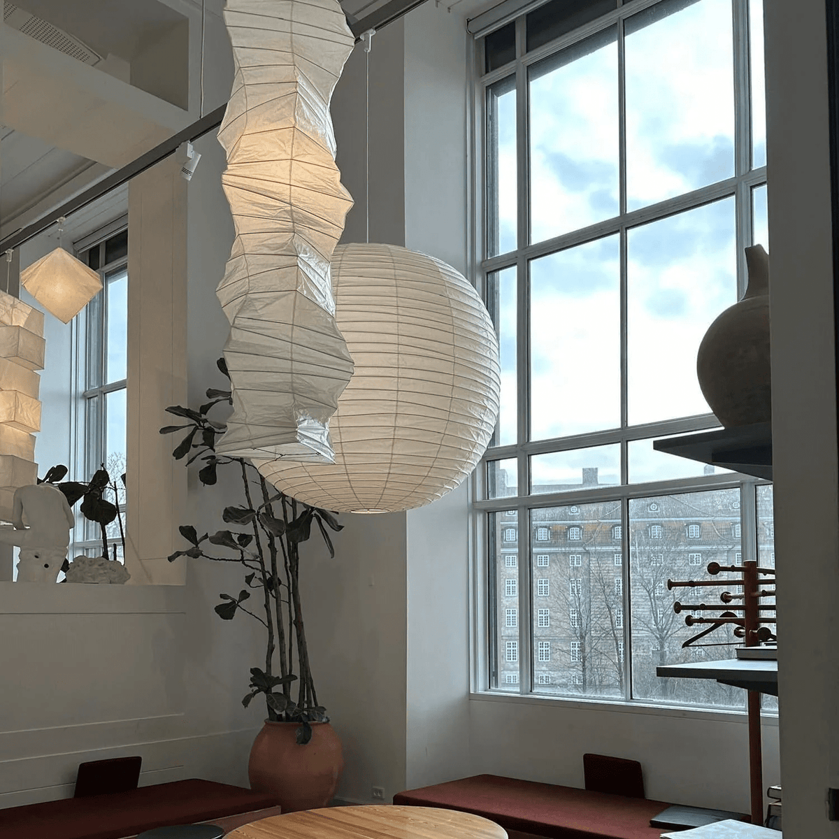 Washi Paper Pendant Light – Handcrafted Japanese Rice Paper Shade