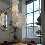 Washi Paper Pendant Light – Handcrafted Japanese Rice Paper Shade