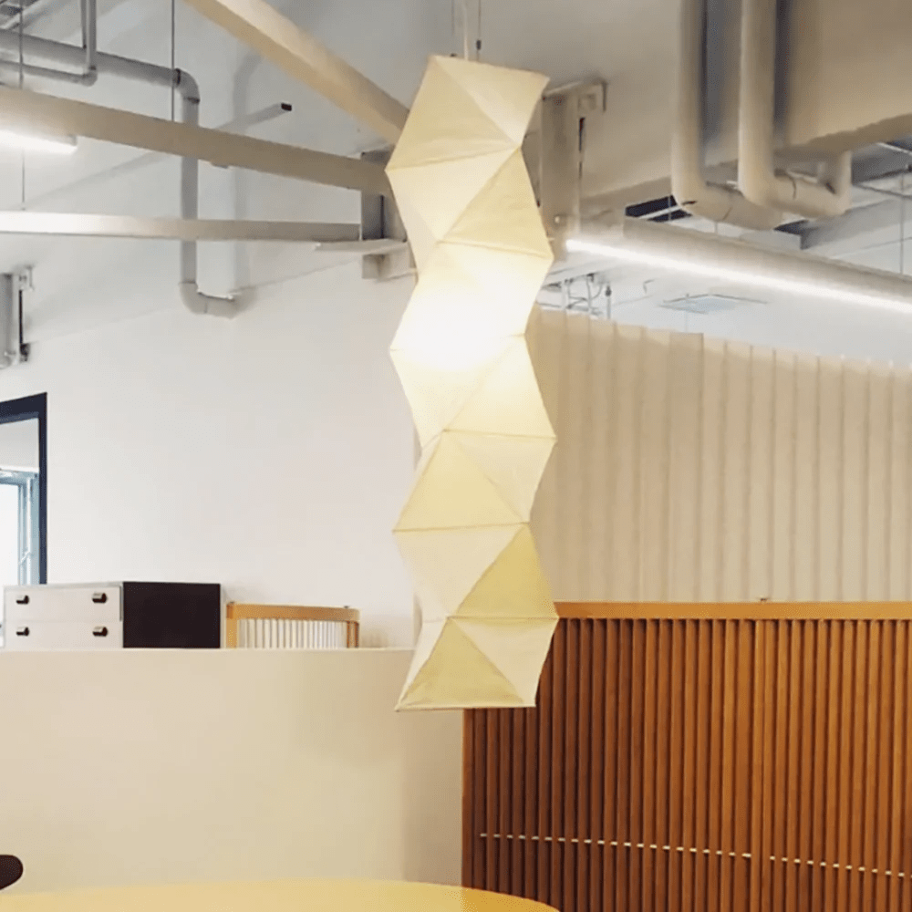 Washi Paper Pendant Light – Handcrafted Japanese Lantern for Serene Interiors