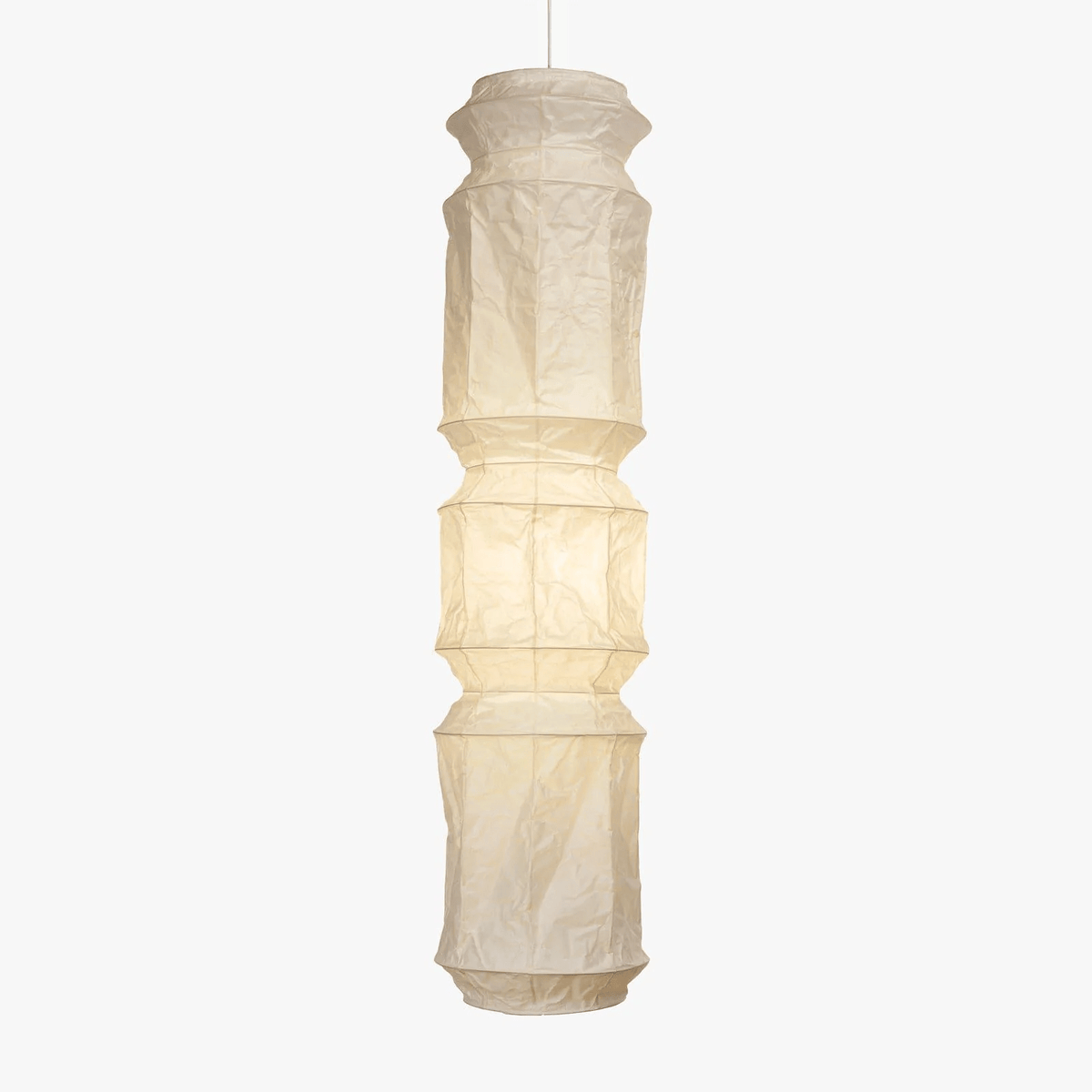Washi Paper Pendant Light – Handcrafted Japanese Lantern for Serene Interiors