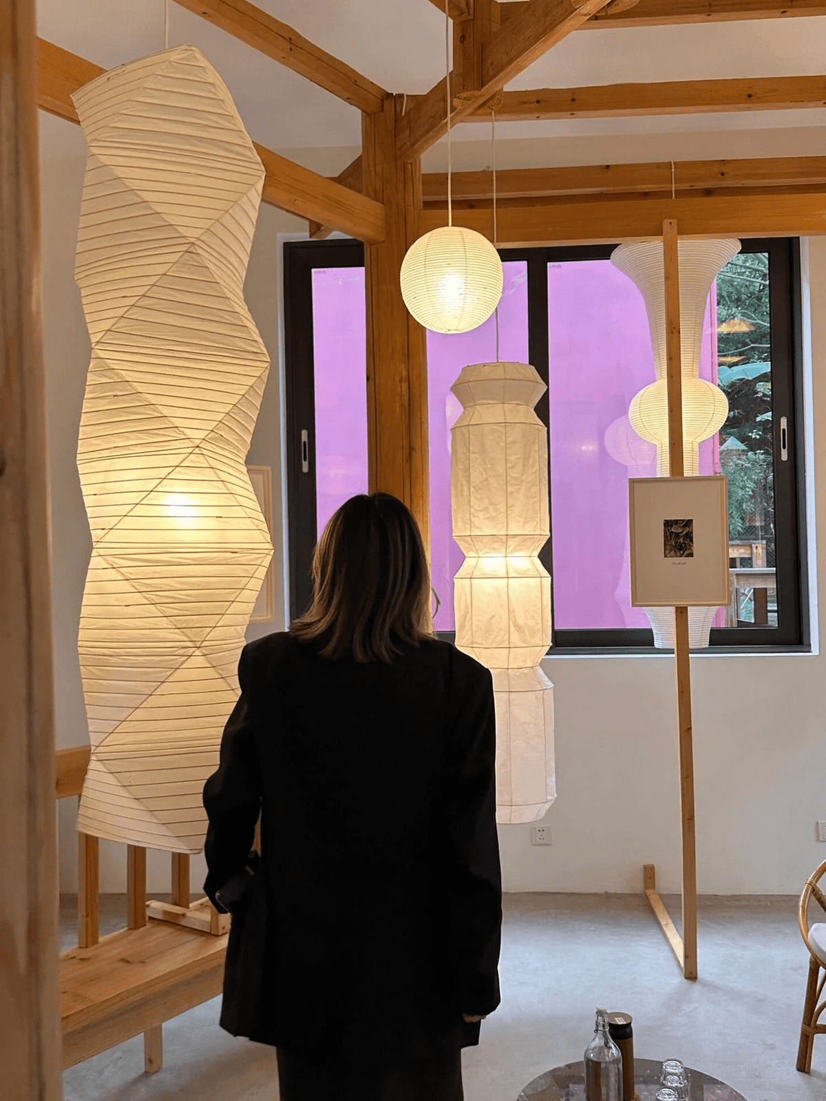 Washi Paper Pendant Light – Handcrafted Japanese Lantern for Serene Interiors
