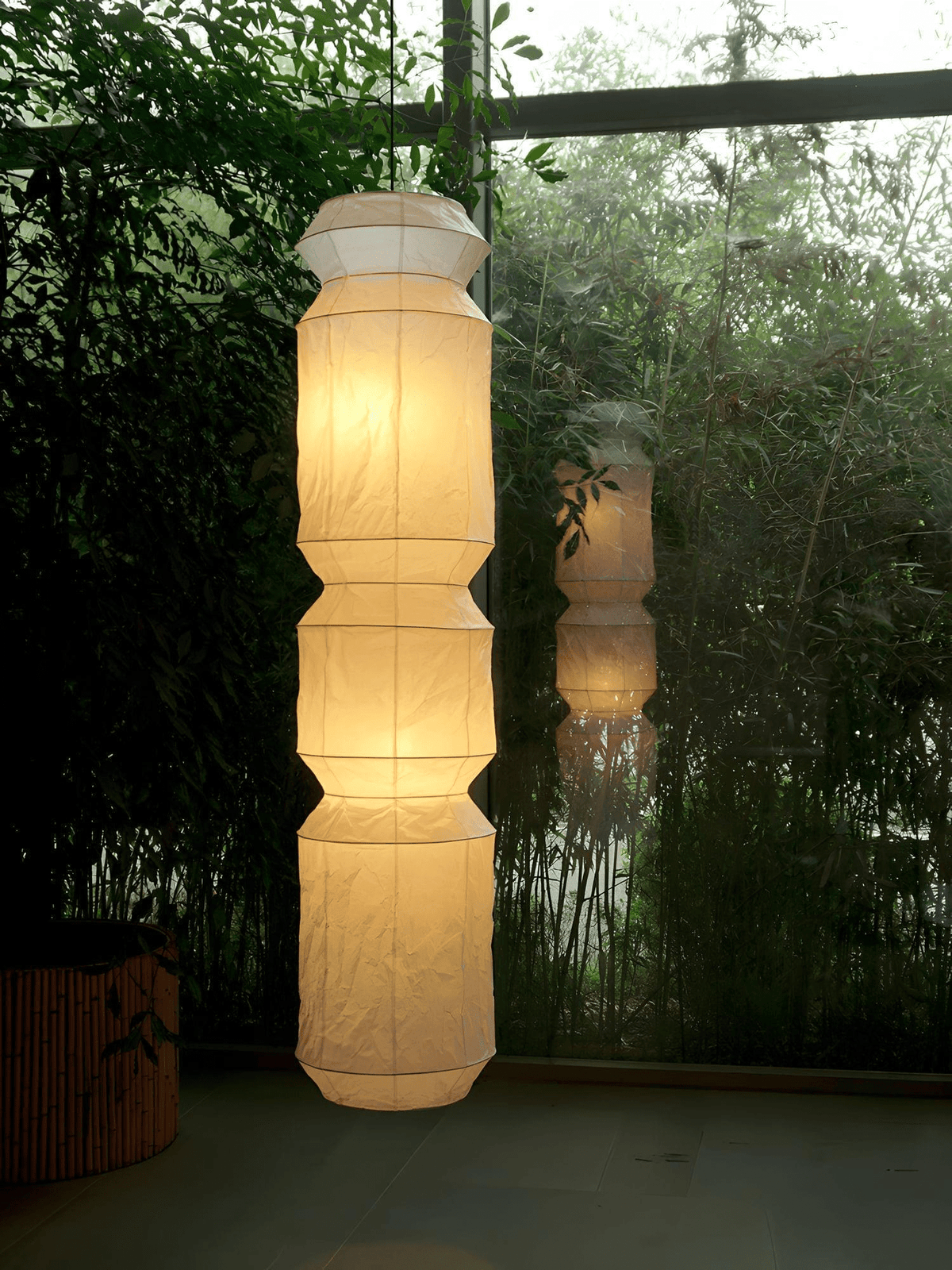 Washi Paper Pendant Light – Handcrafted Japanese Lantern for Serene Interiors
