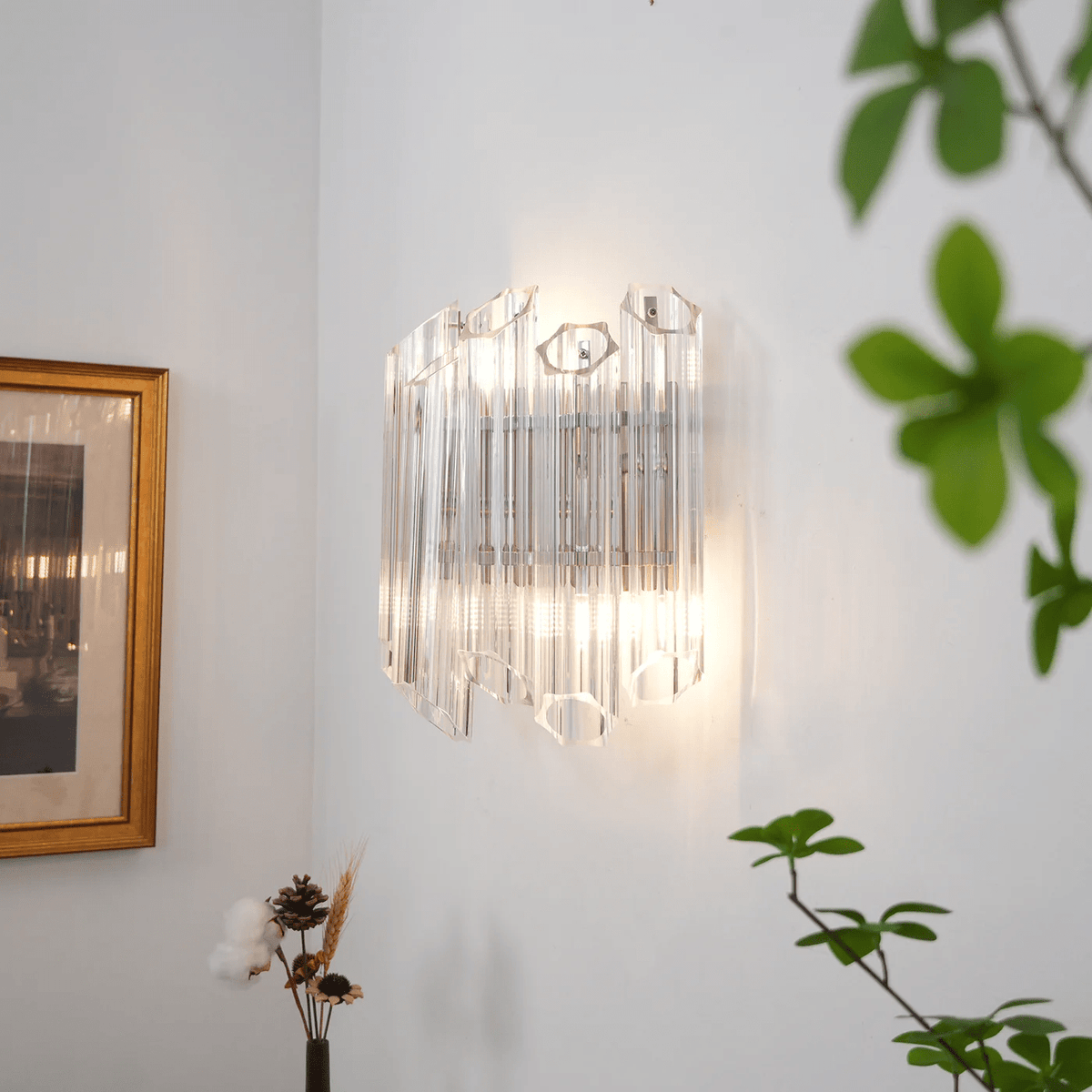 Palermo Clear Glass Wall Sconce | Hand-Blown Modern Luxury Lighting