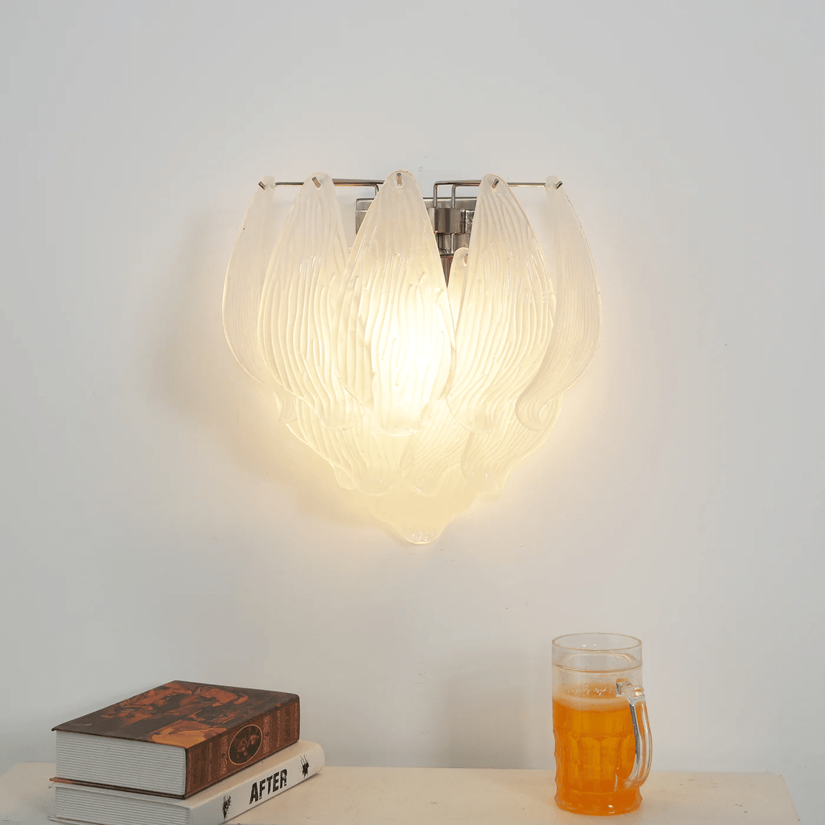 Tuliva Art Glass Wall Sconce for Modern Interiors