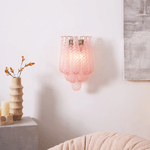 Lagoon Bloom Wall Sconce – Hand-Blown Glass Floral Wall Light for Modern Interiors