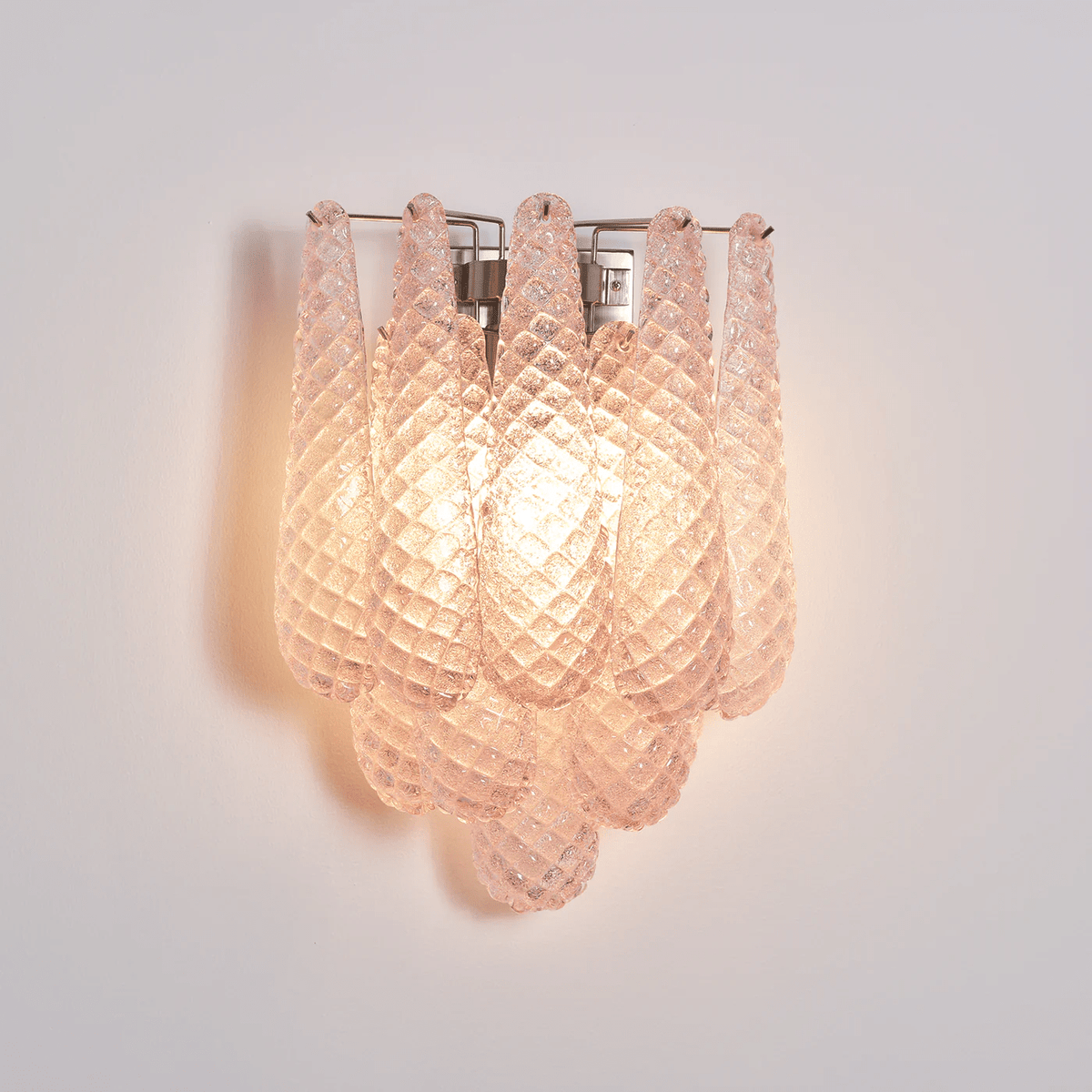 Lagoon Bloom Wall Sconce – Hand-Blown Glass Floral Wall Light for Modern Interiors