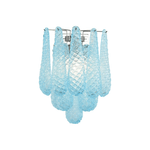 Lagoon Bloom Wall Sconce – Hand-Blown Glass Floral Wall Light for Modern Interiors