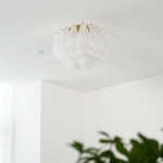 Tuliva Glass Ceiling Light – Modern Flush Mount for Living & Dining