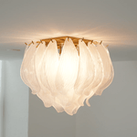 Tuliva Glass Ceiling Light – Modern Flush Mount for Living & Dining