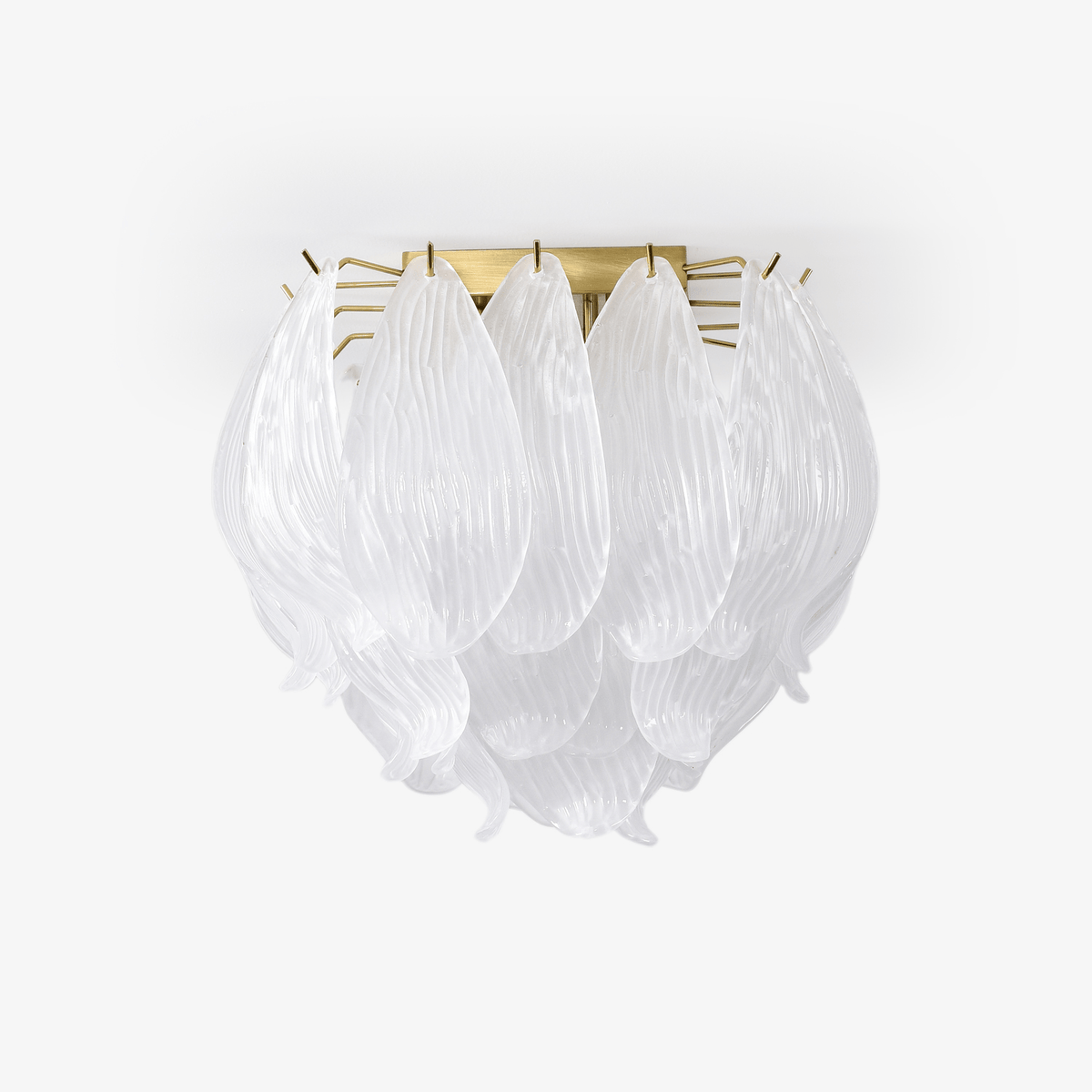 Tuliva Glass Ceiling Light – Modern Flush Mount for Living & Dining