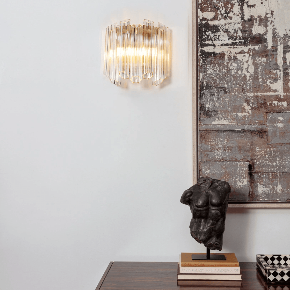 Palermo Clear Glass Wall Sconce | Hand-Blown Modern Luxury Lighting
