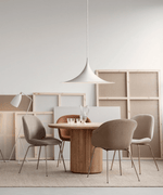 Semi Arch Pendant Light – Designer Aluminum Swag Lamp for Dining & Living Spaces
