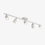 Evanna Modern Ceiling Light with Adjustable Spotlights, Gold Accents