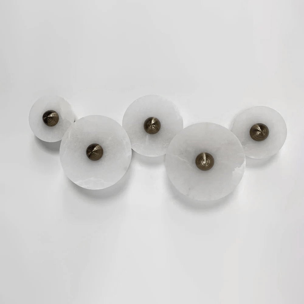 Nayra Alabaster Wall Sconce – Sculpted LED Wall Light in Natural Stone