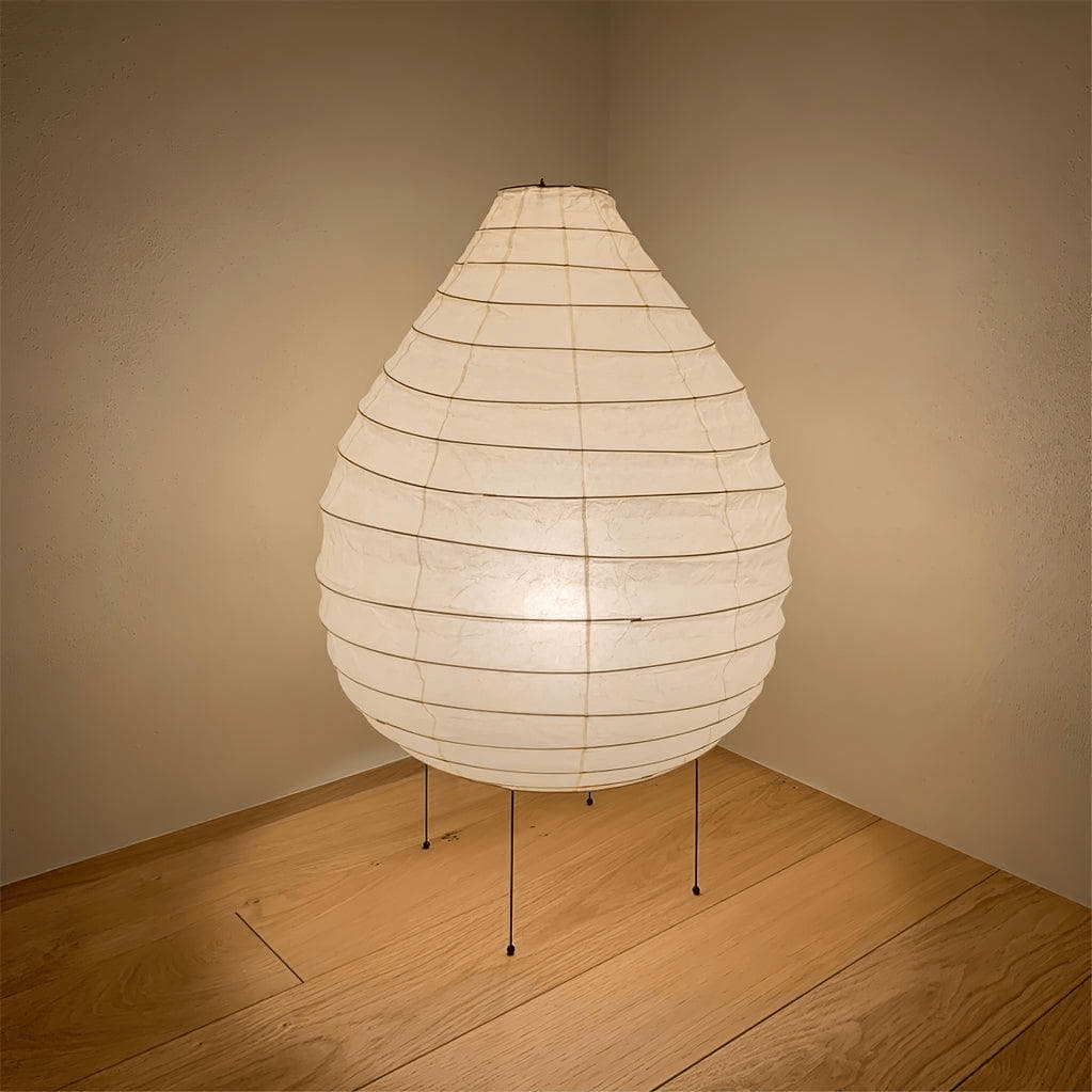 Washi Paper Floor Lamp – Handcrafted Rice Paper Lantern for Modern Interiors