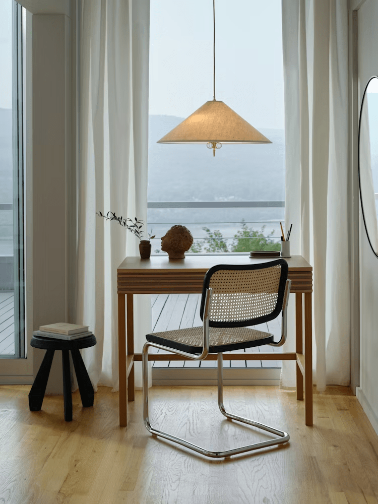Tynellia Pendant Light – Natural Bamboo & Brass Nordic Pendant Lamp