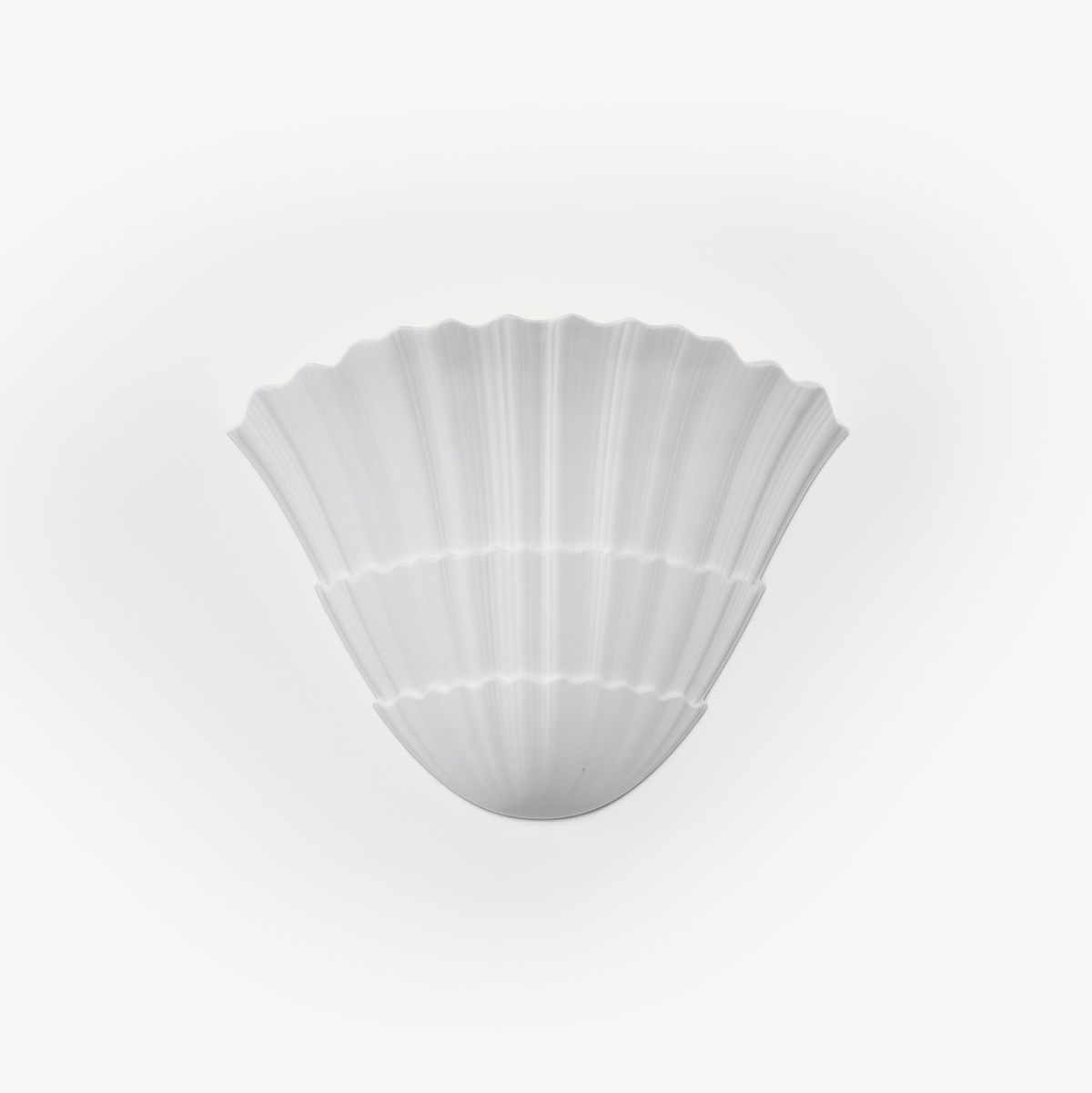 Shella Sculptural Wall Sconce in White Plaster for Modern Interiors