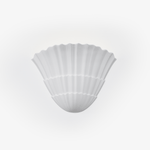 Shella Sculptural Wall Sconce in White Plaster for Modern Interiors