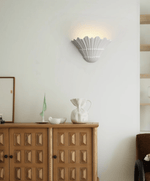 Marina Shell Wall Sconce – Sculptural Coastal Light in White