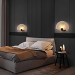 Nevora Alabaster Wall Sconce – Modern Minimalist Fan-Shaped Wall Light