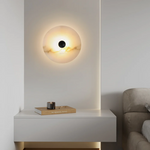 Nayra Alabaster Wall Sconce – Sculpted LED Wall Light in Natural Stone