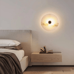 Nayra Alabaster Wall Sconce – Sculpted LED Wall Light in Natural Stone