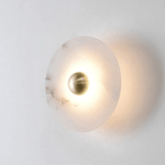 Nayra Alabaster Wall Sconce – Sculpted LED Wall Light in Natural Stone