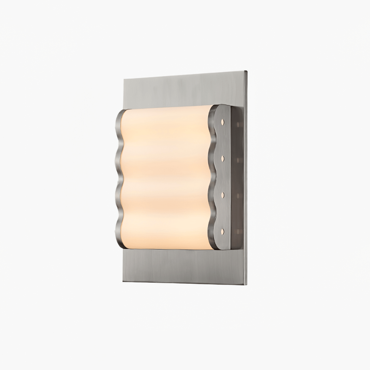Wavelet Wall Sconce – Sculptural Fabric LED Wall Light in Stainless Steel