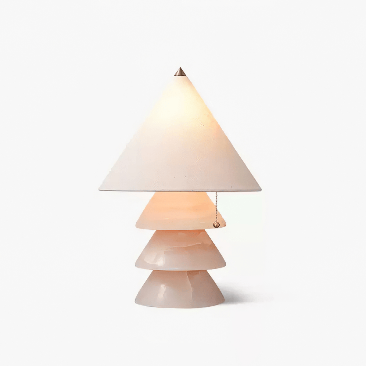 Pyralis Onyx Table Lamp – Sculptural Natural Stone Illumination