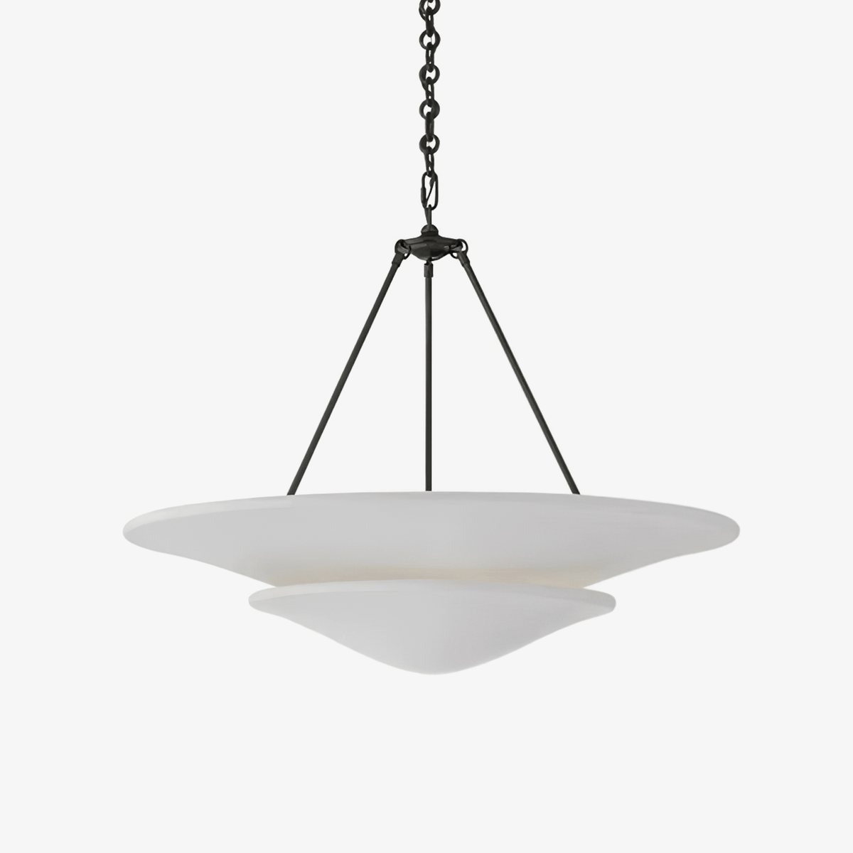 Orvus Cloud Pendant Light — Sculptural Plaster & Metal Ceiling Lamp