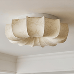 Floralis Ceiling Light – Designer Flush Mount with Fabric Shade