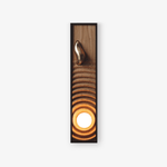 Solano Ripple Wall Sconce – Modern Wood & Brass LED Wall Light