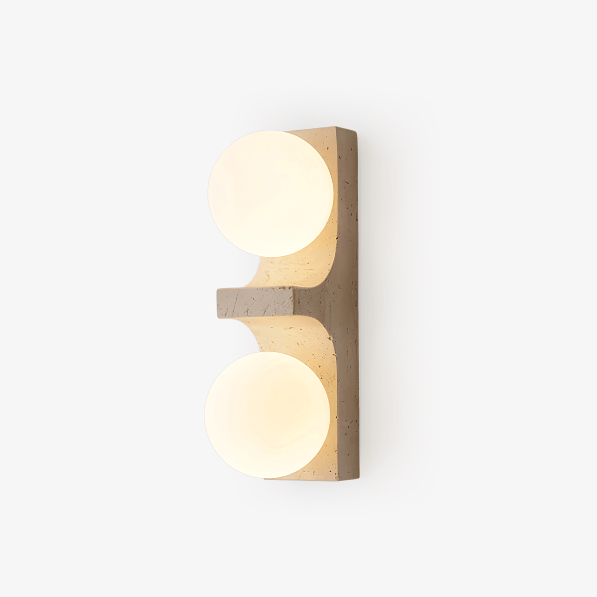 Cirra Travertine Wall Sconce — Sculptural Stone Ambient Lighting