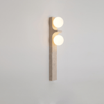 Cirra Travertine Wall Sconce — Sculptural Stone Ambient Lighting