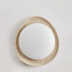 Orolume Travertine Ceiling Light — Natural Stone LED Flush Mount