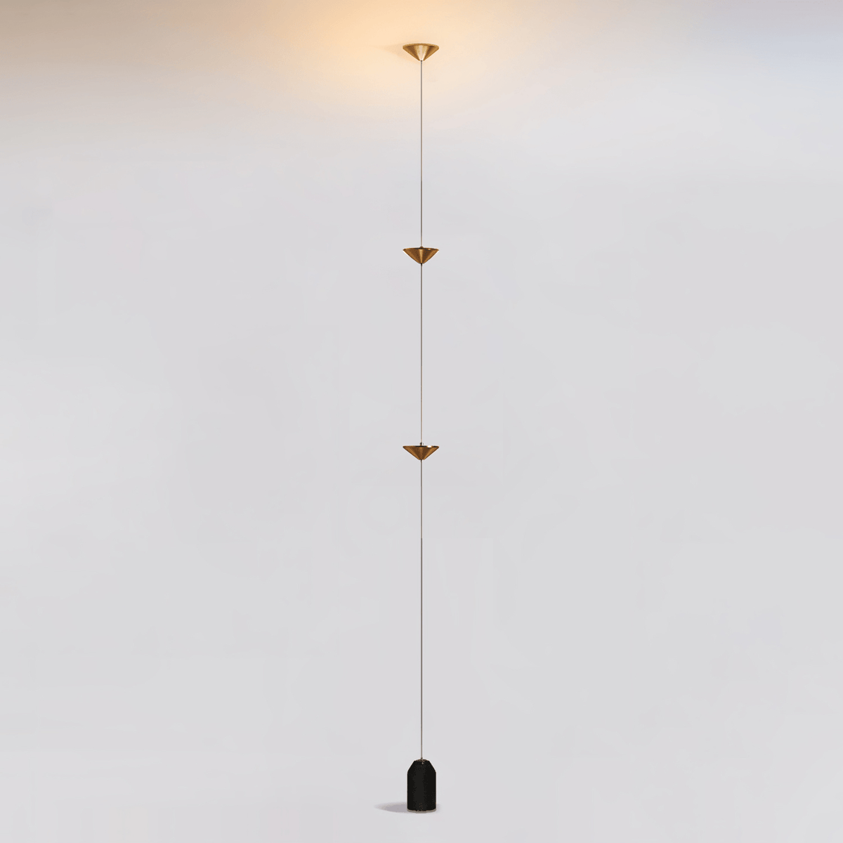 Soreluna LED Linear Pendant Light with Marble Counterweight