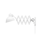 Maxon Adjustable Swing Arm Wall Sconce in Glossy Black for Modern Interiors